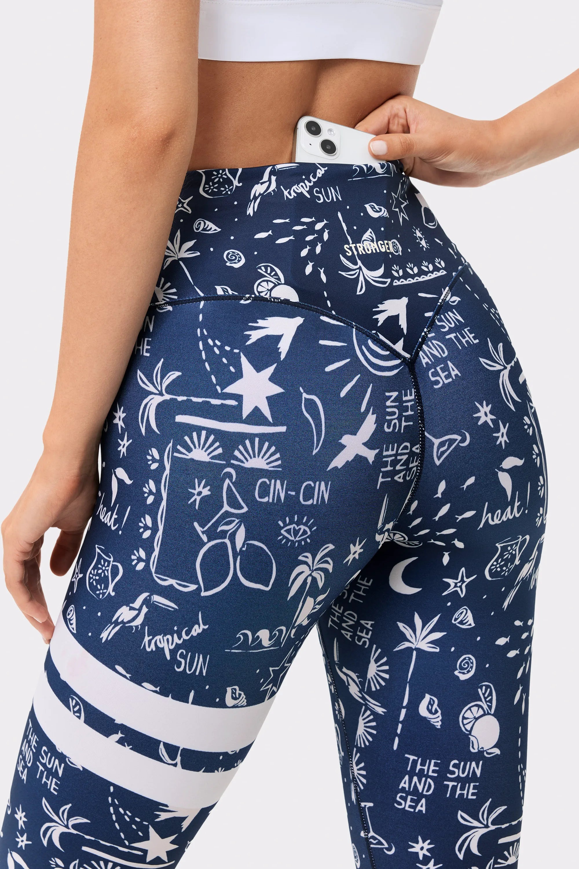 Signature One Leggings Cin Cin Navy