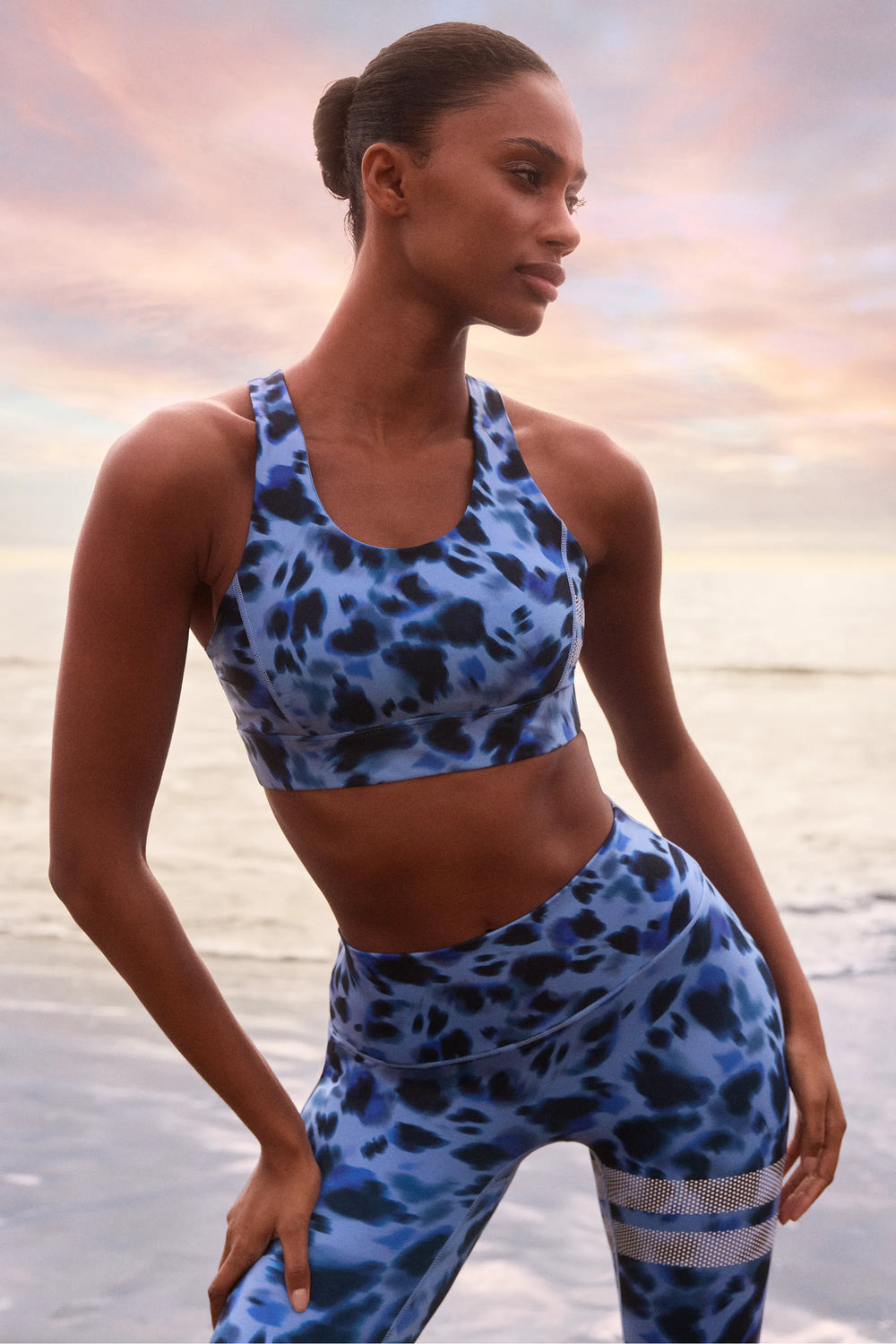 Signature One Leggings Blue Flow