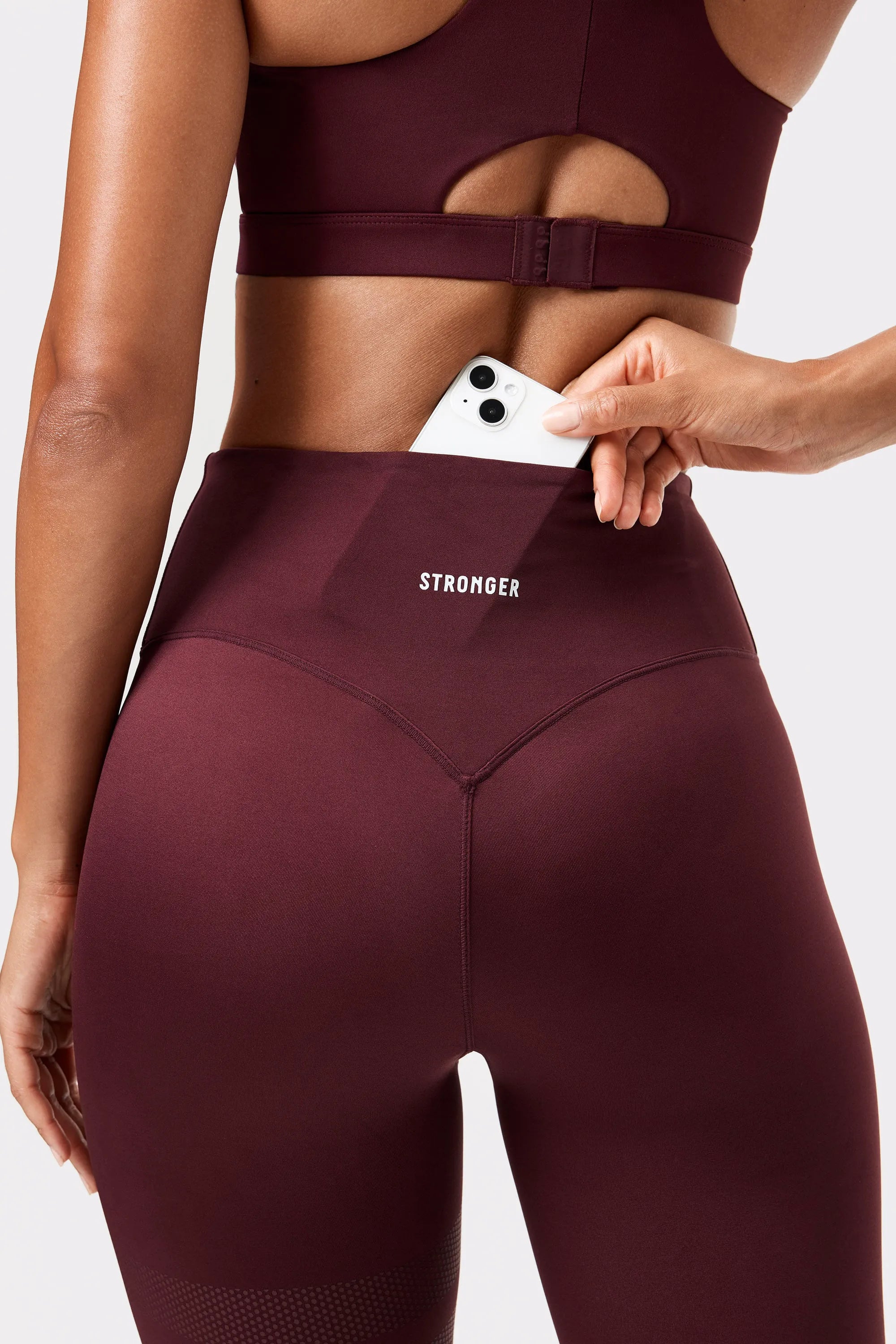 Signature One Leggings Burgundy