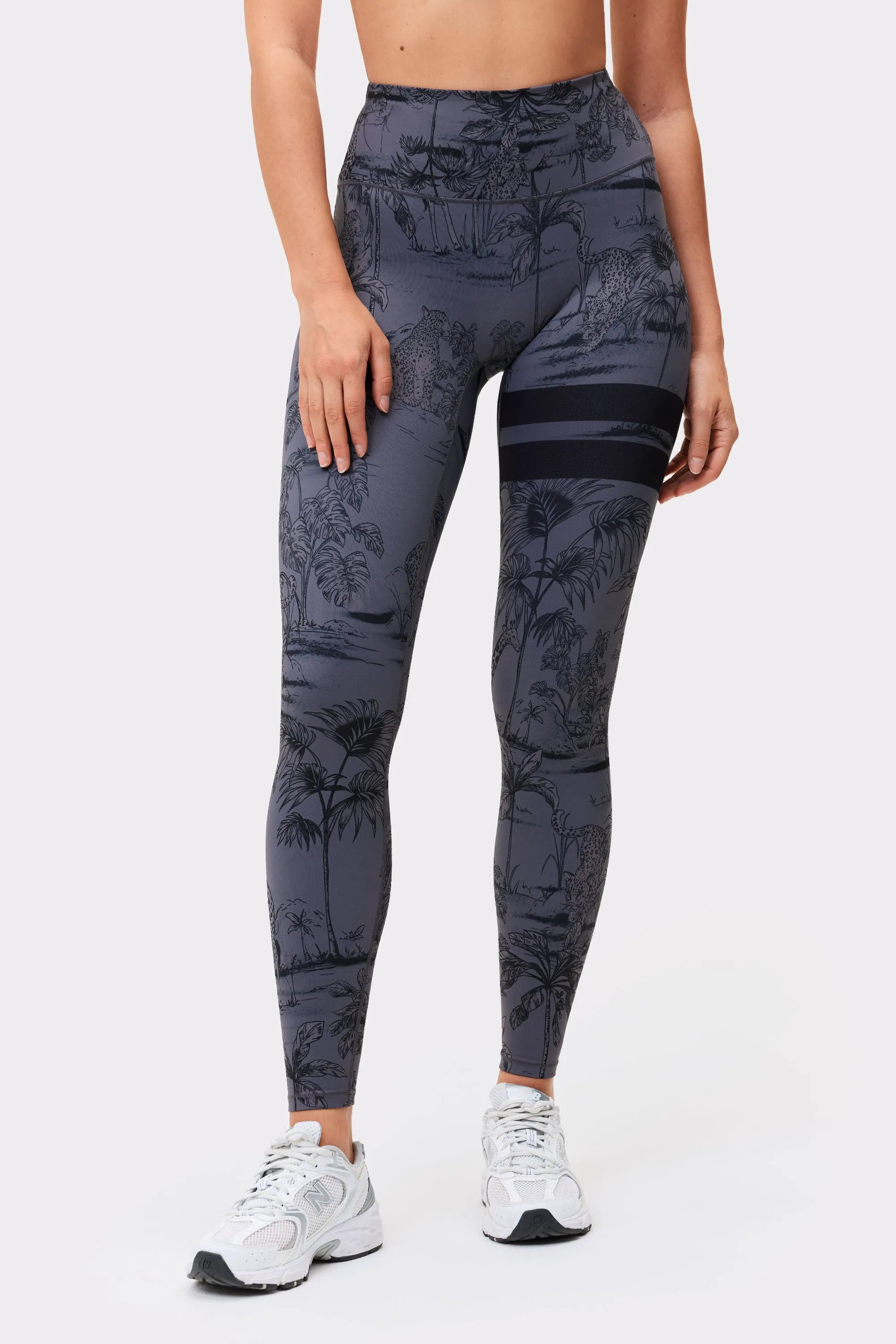 Signature One Leggings Dark Toile Print