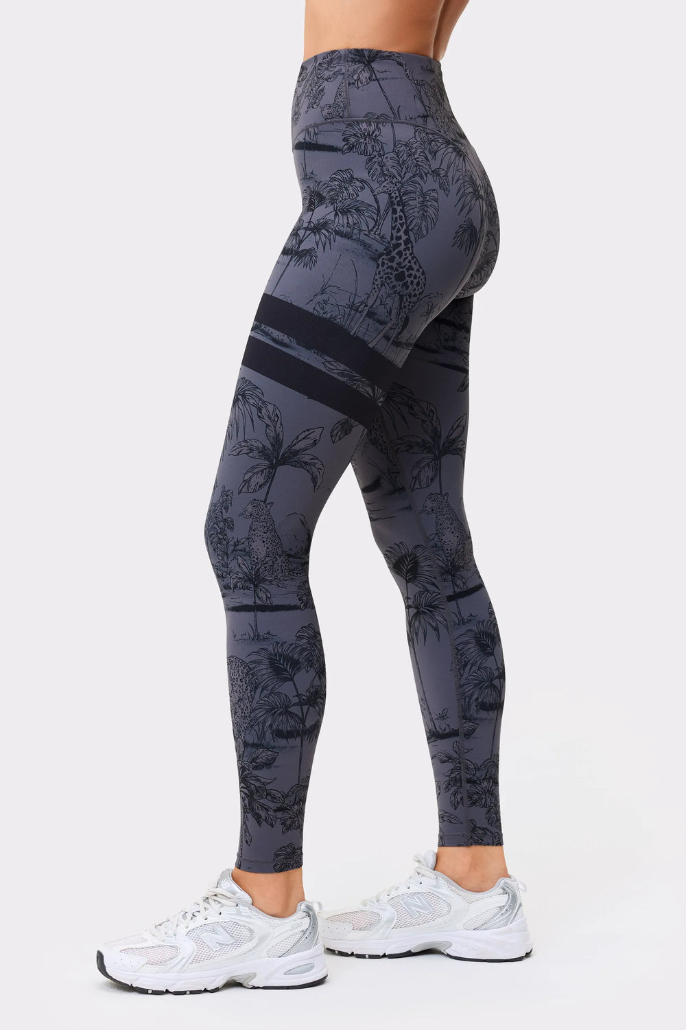 Signature One Leggings Dark Toile Print