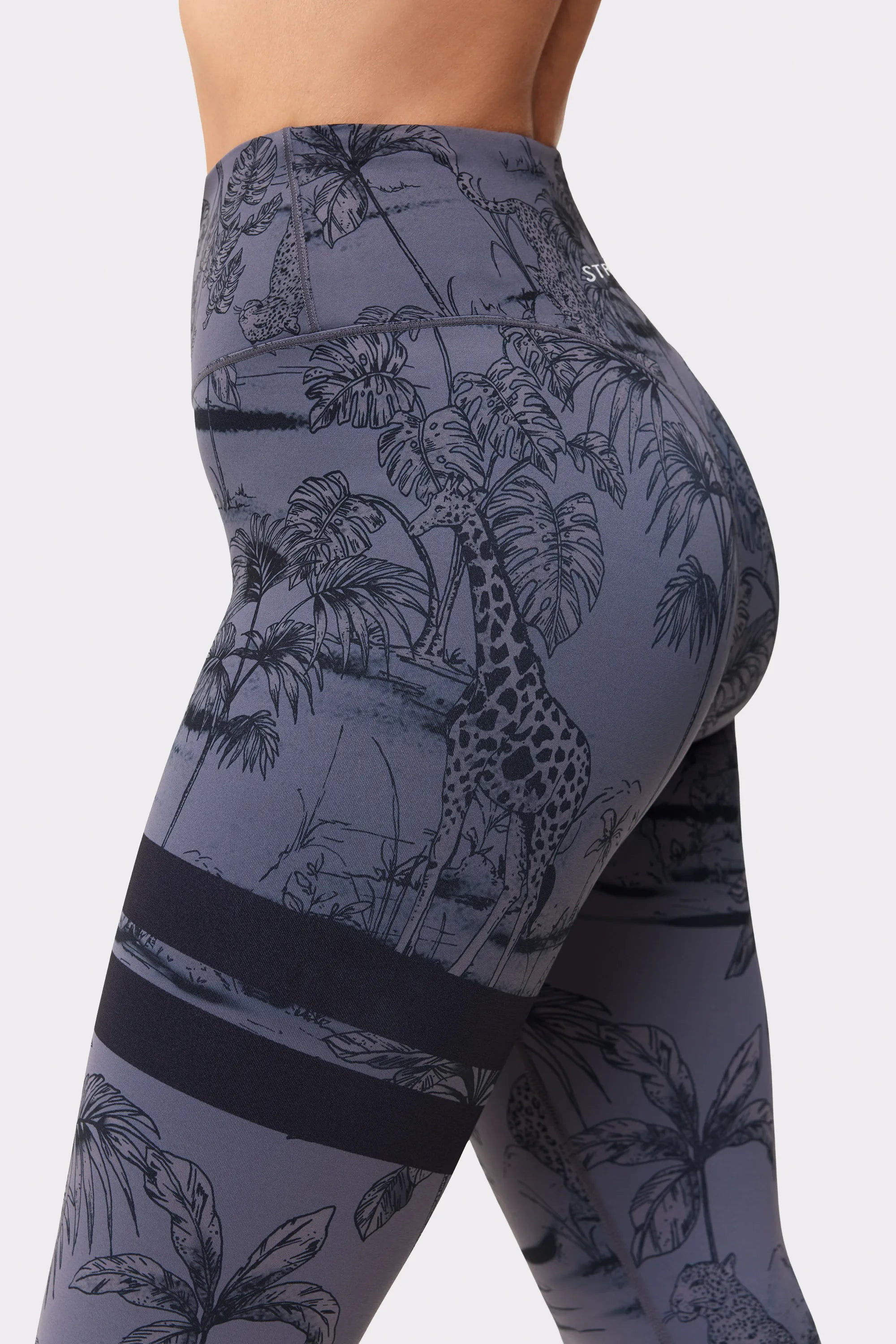 Signature One Leggings Dark Toile Print