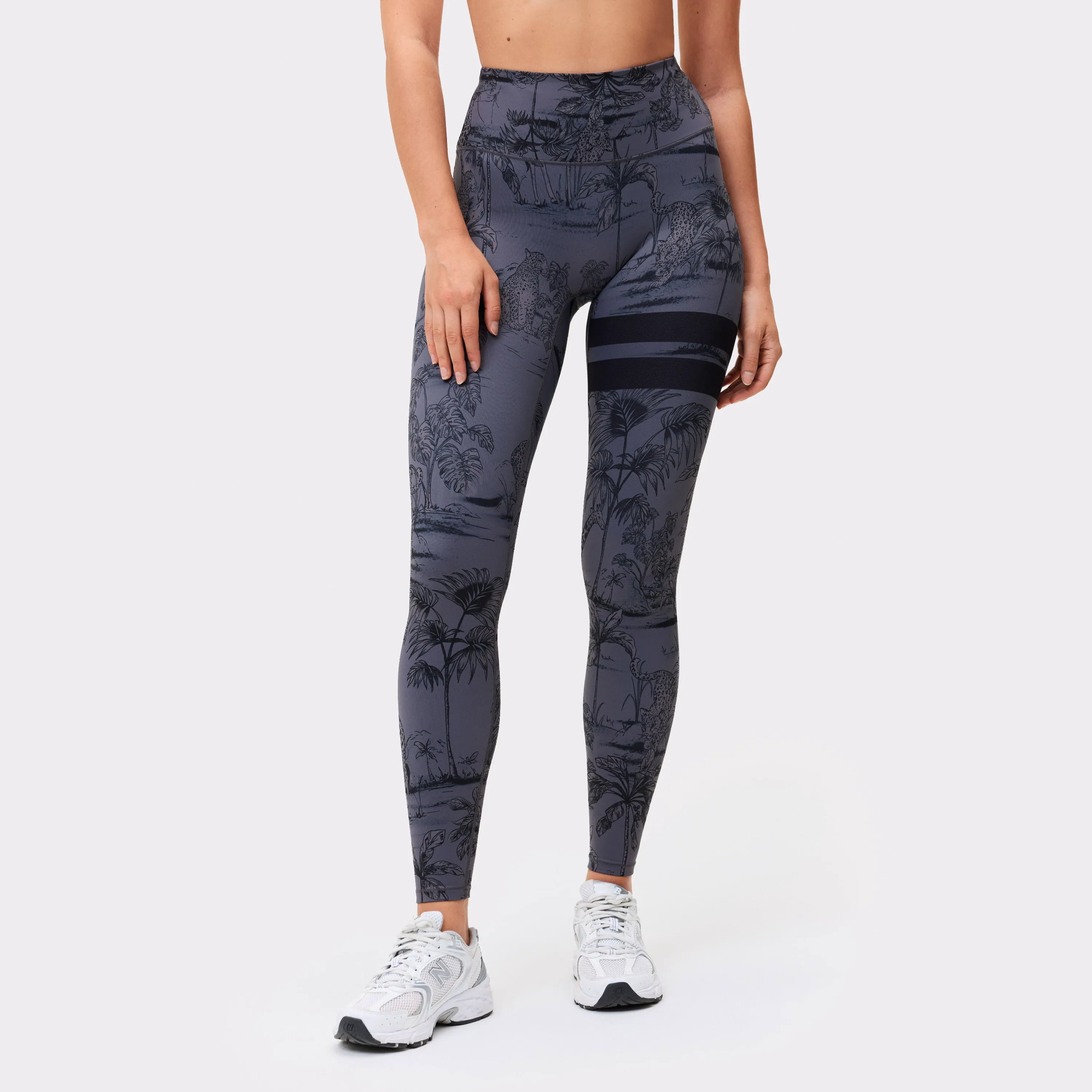 Signature One Leggings Dark Toile Print