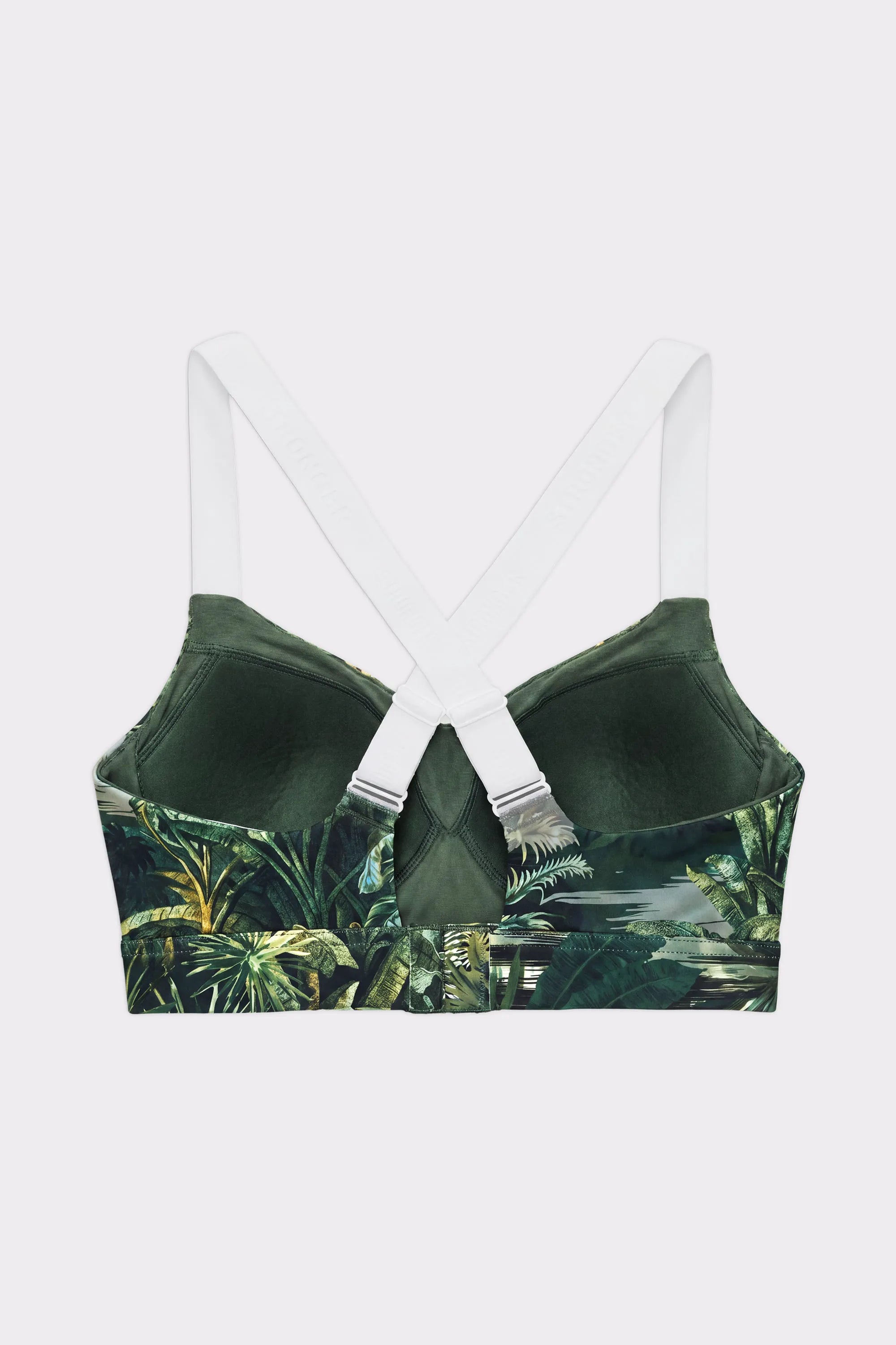 Sports Bra Tropical Leaves Print